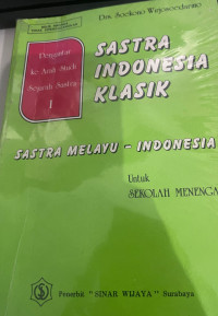 Pengantar ke Arah Studi Sejarah Sastra